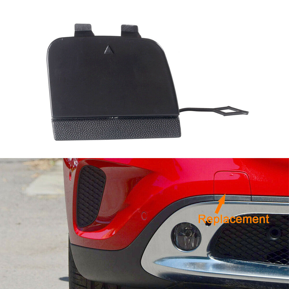 Fit 2015-2017 for Mercedes X156 GLA-Class Front Bumper Tow Hook Cover Cap Unpainted Q