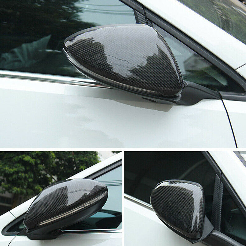 for Kia Forte K3 2019-2021 Carbon Fiber Exterior Rear View Mirror Cover Cap Trim
