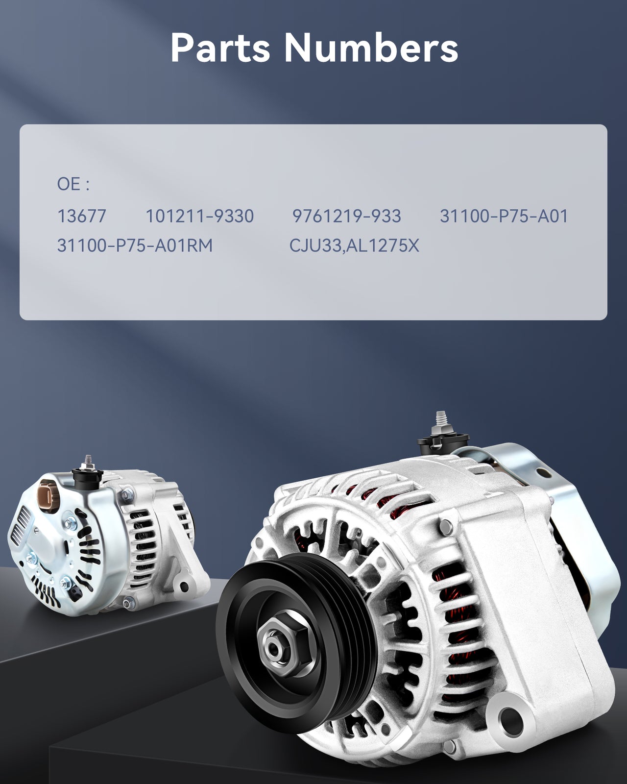 For 1996-2001 for Acura Integra LS Sedan 1.8L New Silver Alternator 101211-9330