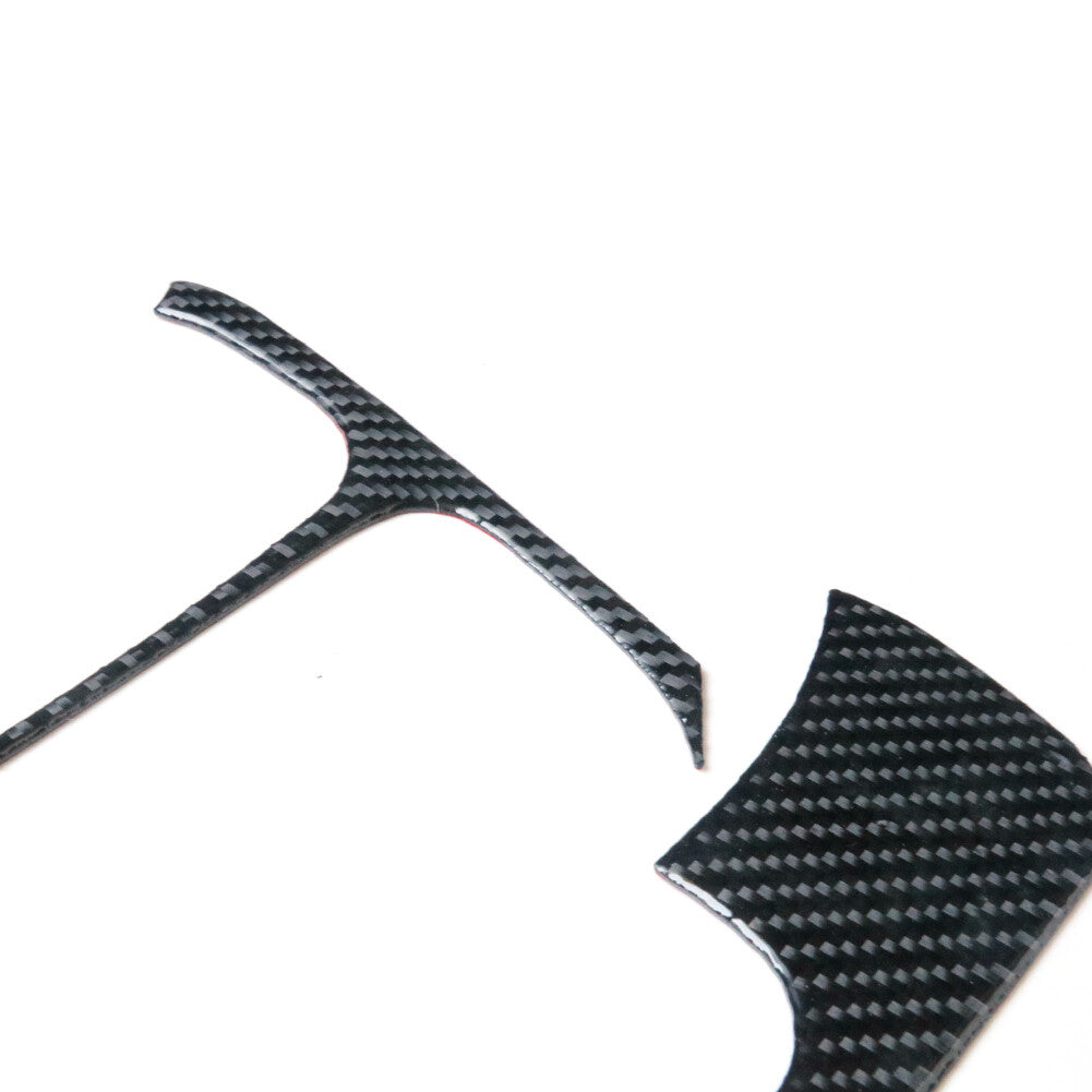 Red Carbon Fiber Center Console A/C Control Cover Trim For 718 2016-2022 v