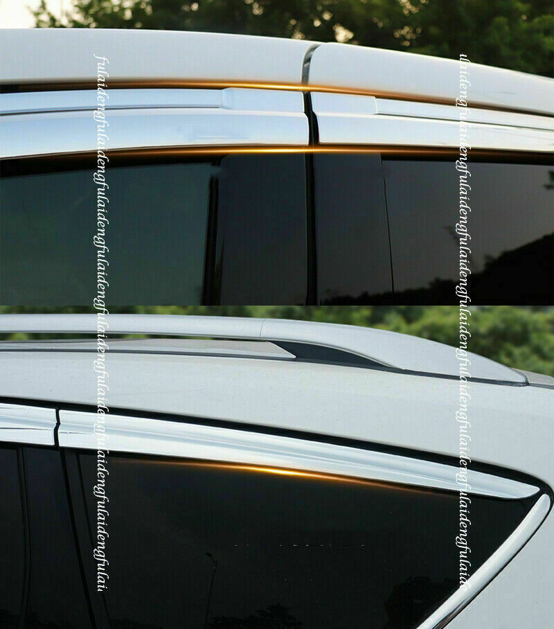 6Pcs for Honda CR-V CRV 2012-2016 Chrome Window Visor Vent Shades Sun Rain Guard