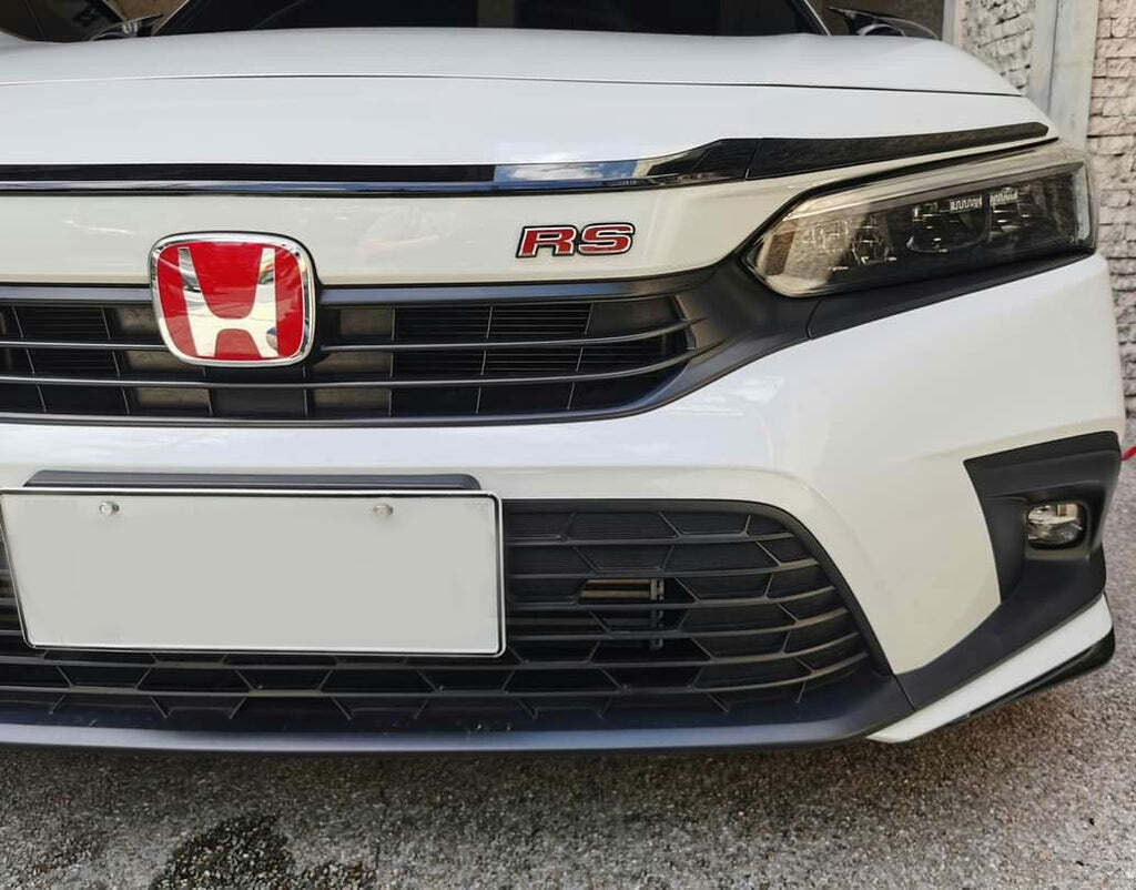 3PC STYLE FRONT REAR STEERING RED EMBLEM BADGE 11TH GEN for CIVIC 2022+