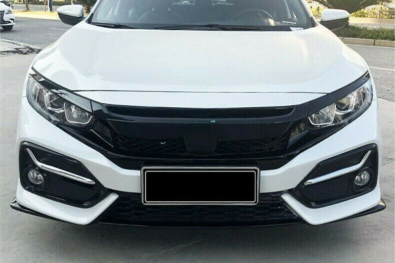 2P for Honda for Civic Hatchback 2016-2021 Chrome Front Fog Lamp Light Strips Trim