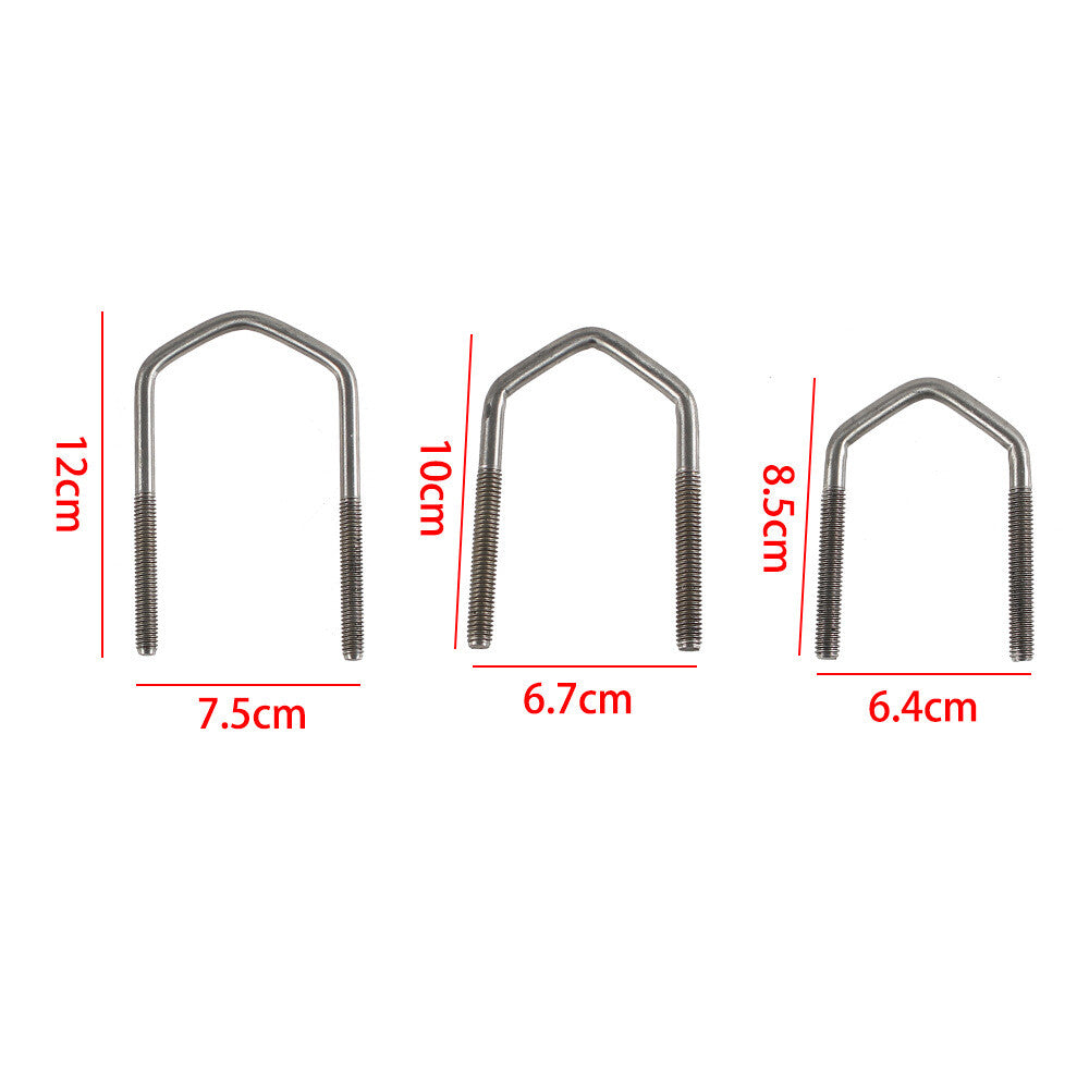 Blue High Lift Jack Mount onto 1 to 2.5 Round or Square Tubing 3 U- Bolt Sizes