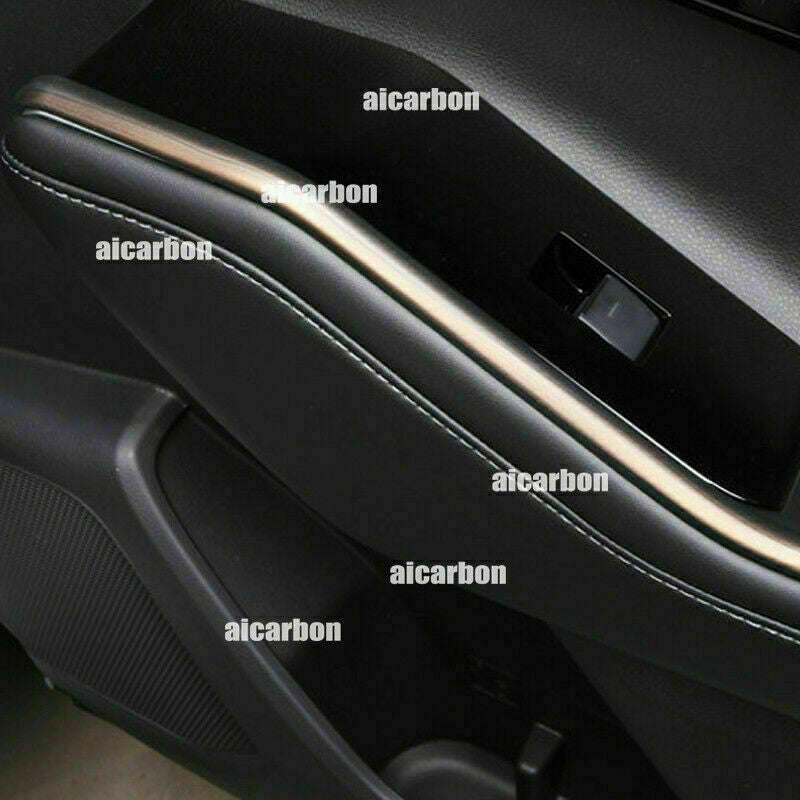 4X Peach Wood Grain Interior Door Strips Cover for Toyota Highlander 2020-2023