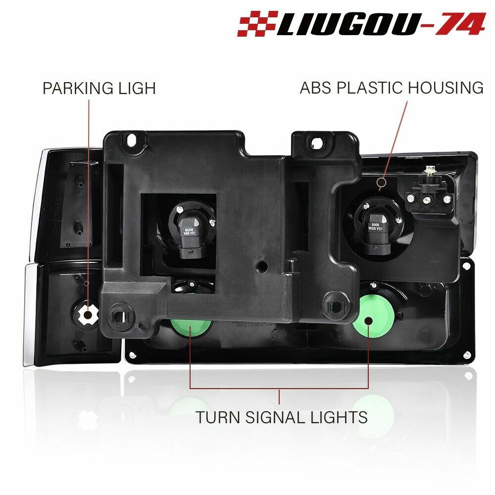 Suitable for 94-98 for GMC C10 C/K for Sierra headlights+bumper corner lights- v
