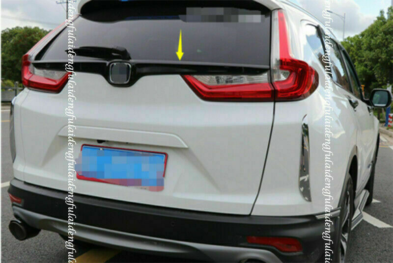 1P for Honda CR-V CRV 2017-2022 Glossy Black Car Rear Trunk Lid Upper Trim Strip