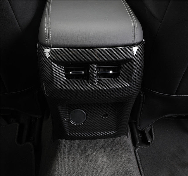 1PCS Rear Air Outlet Vent Panel Cover Trim Carbon Fiber for Cadillac CT5 20-2024