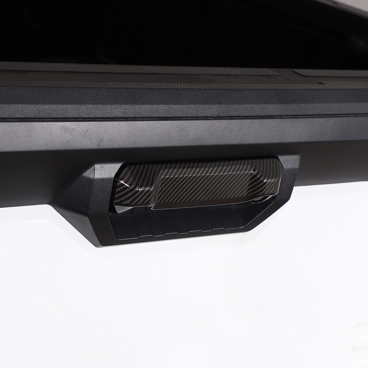 Carbon Fiber ABS Center Control Air Socket Frame Trim for Tacoma 2011-15- v