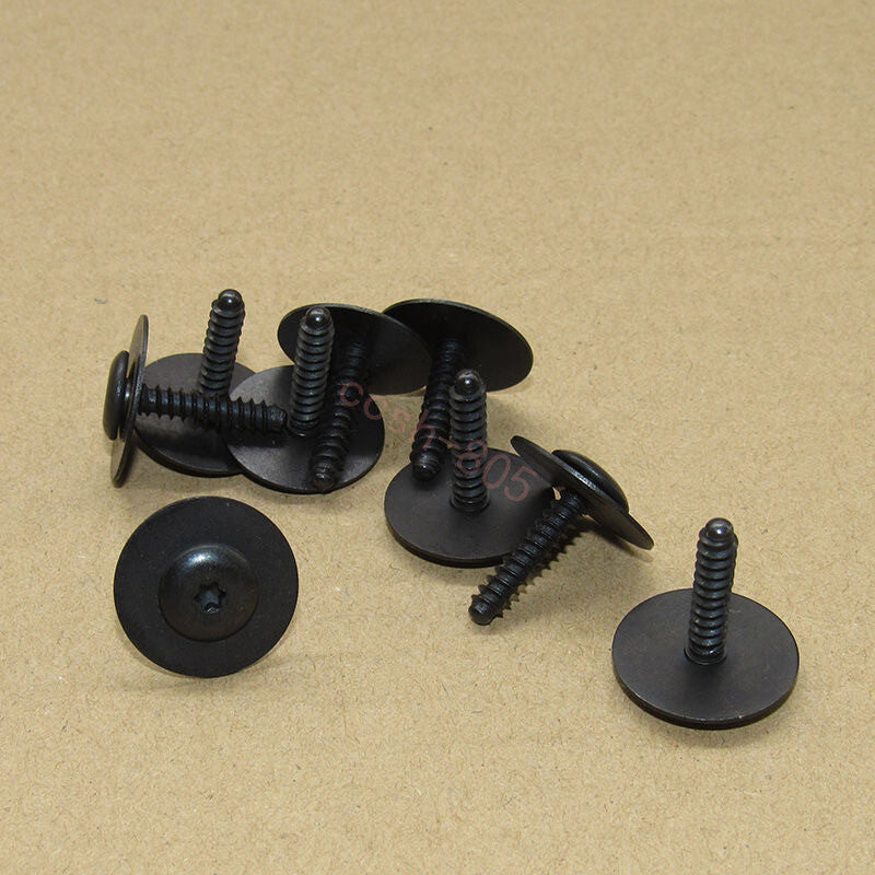 10 Pcs Black Car Inner Fender Splash Shield Bolt Screw For GM for Chevrolet for GMC Q