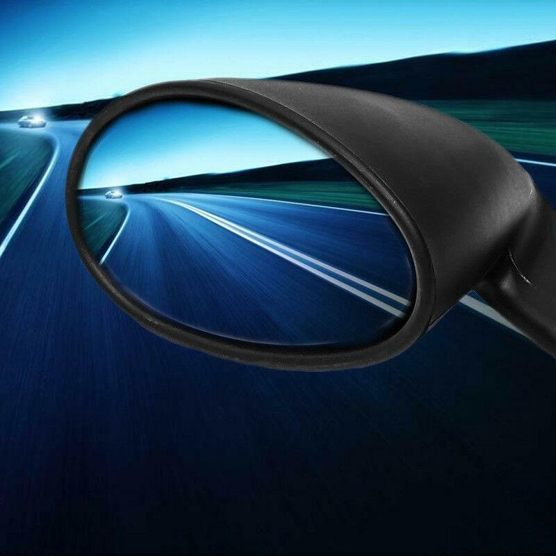 A classic pair of universal car door side mirrors and matte black washers - n