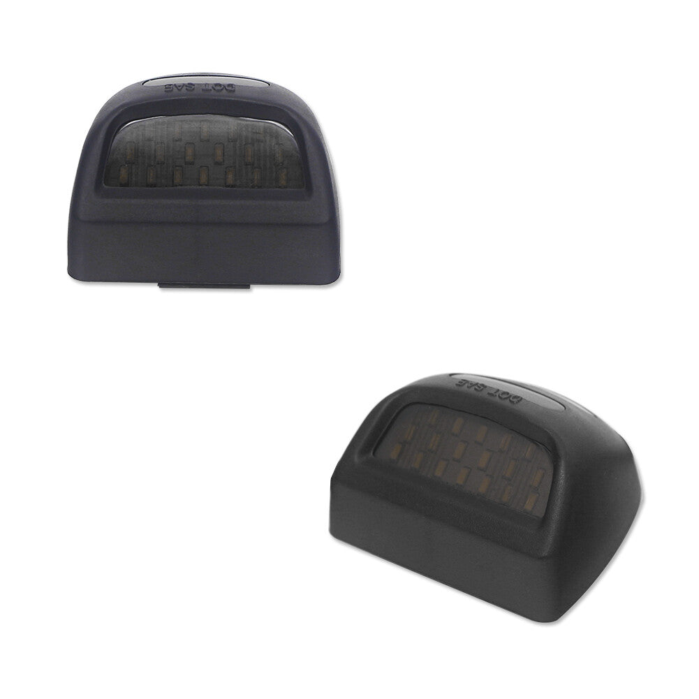 Two white LED license plate lights for Chevrolet Silverado for GMC for Sierra 1500 2500 Q