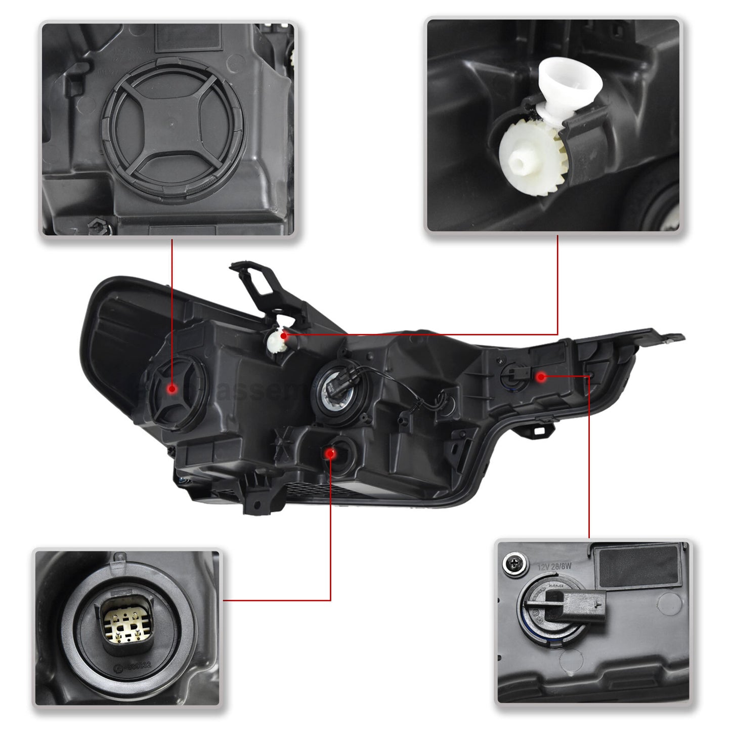 Halogen headlights for right passenger side in 2023, 2024, and 2025 for Chevrolet Colorado (model number 85045267)
