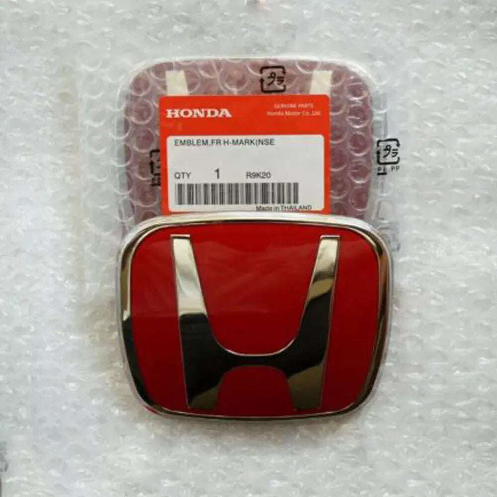 Two red H badges, front and rear badges, suitable for Civic 4-door sedans 2016-2021