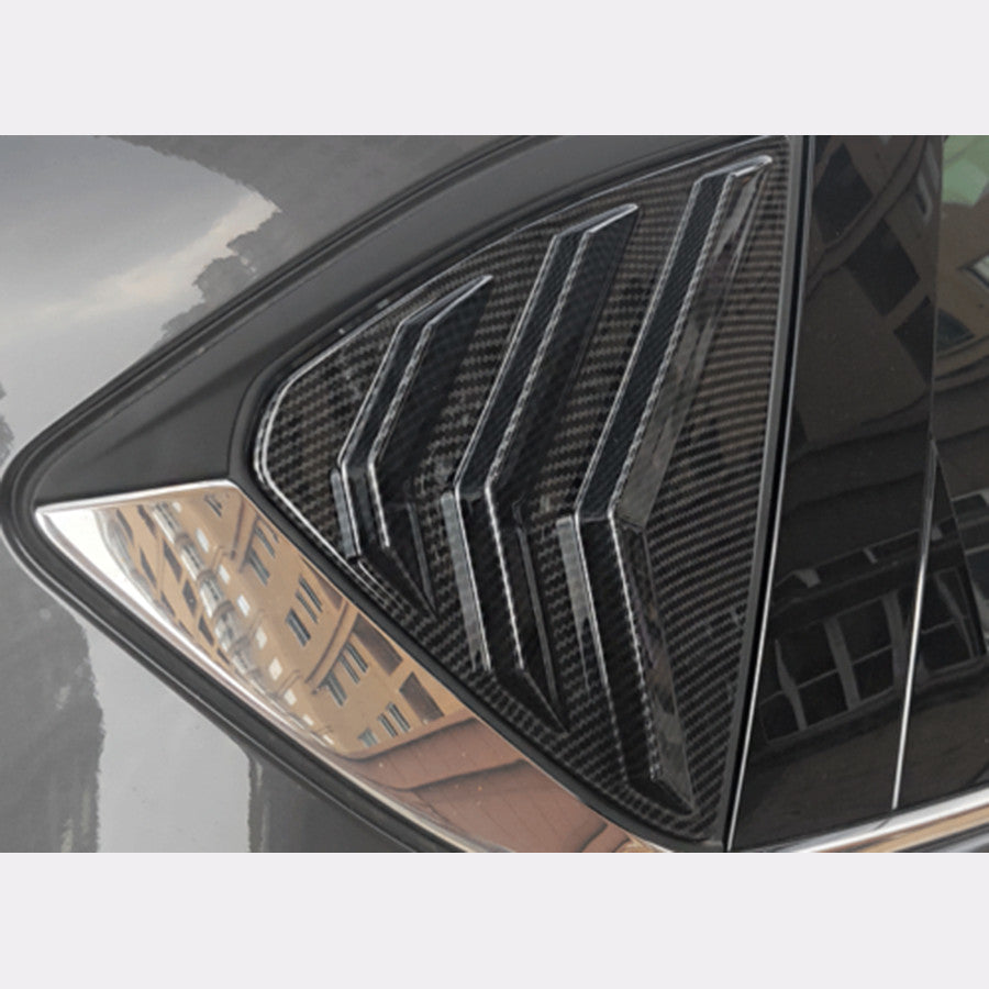 for Mazda CX-5 2017-24 Carbon Fiber Style Side Window Louver Shutter Cover Trim