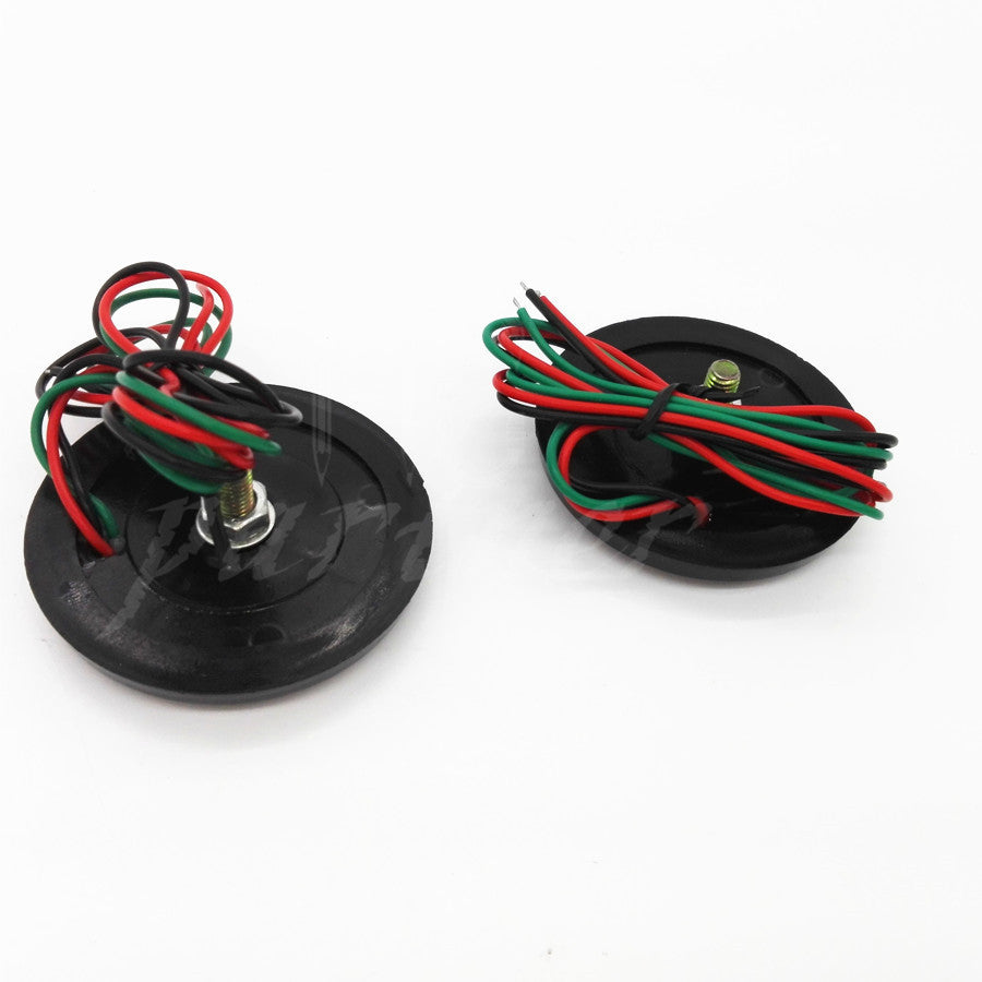2X Motorcycle Auto Vehicle 24 LED Red Round Brake Stop Tail Rear Light Lamp Bulb Q