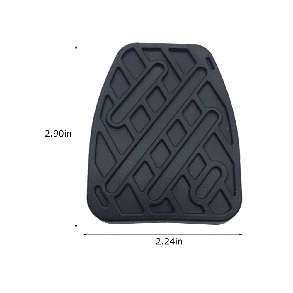 2X Black Rubber Brake Clutch Pedal Pad Covers 46531JD00A for Nissan Qashqai
