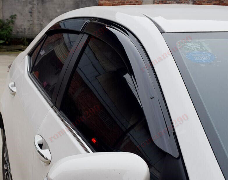 for Toyota for Corolla 2014-2018 Smoke Window Visors Sun Rain Guard Vent Deflectors