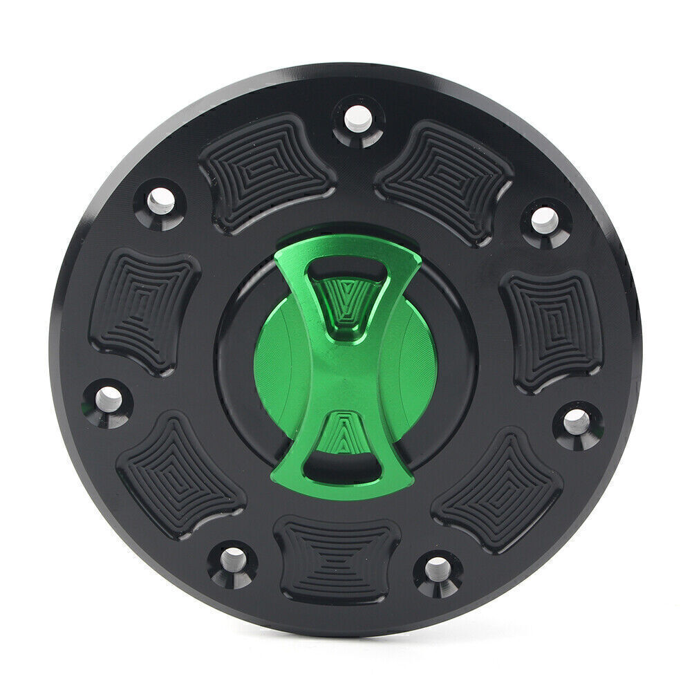Green Fuel Gas Tank Cap Cover for Kawasaki 500 ZX-6 ZX-7 ZX-9 ZRX-1100