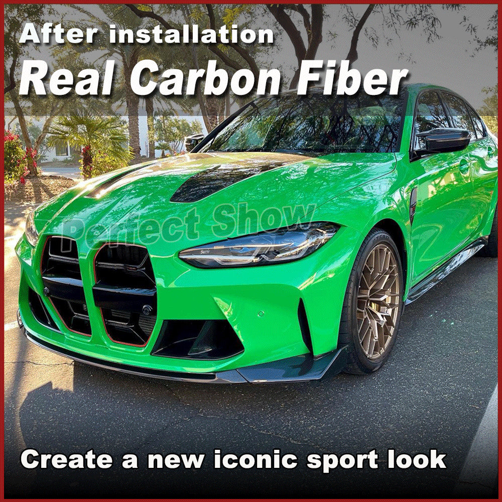for BMW G80 M3 G82 G83 M4 21-23 Carbon Fiber Front Bumper Lip Spoiler Splitters