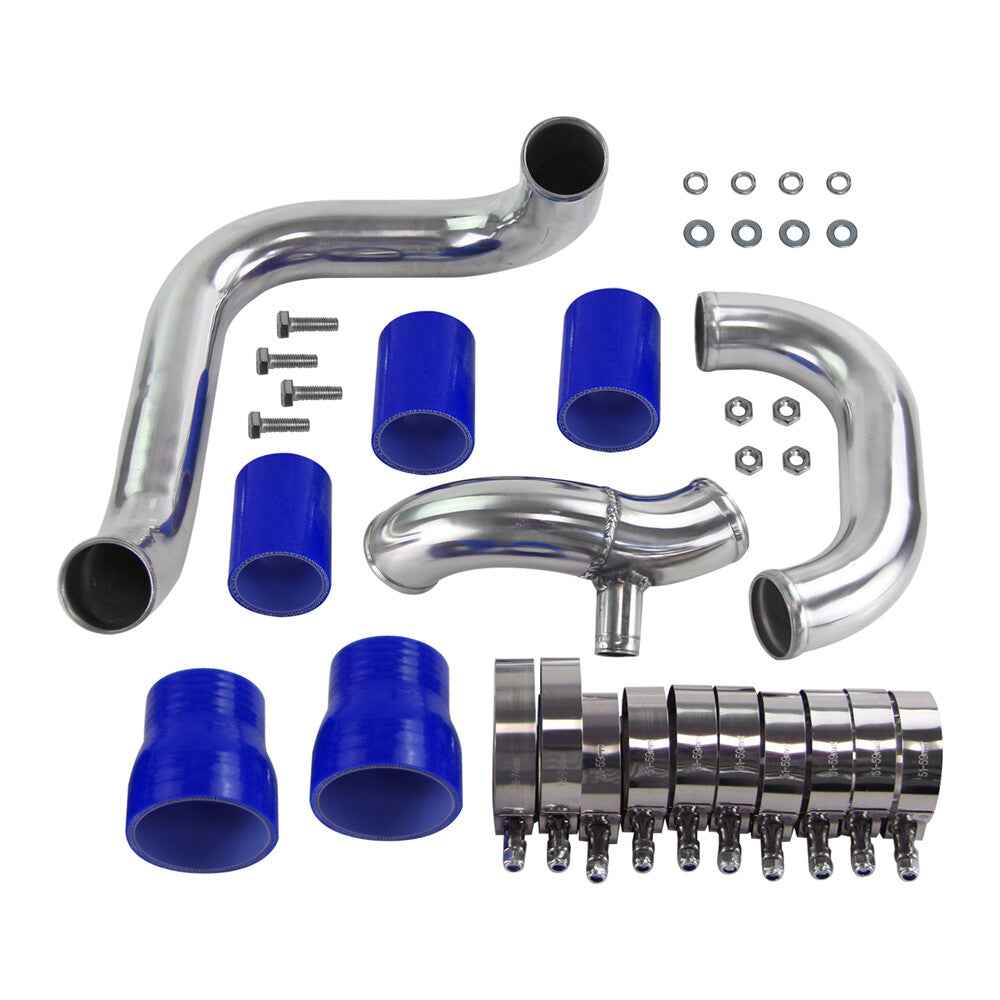 Upgrade Bolt On Front Mount Intercooler Pipe Kit for Audi A4 1.8T B5 98-01 Blue