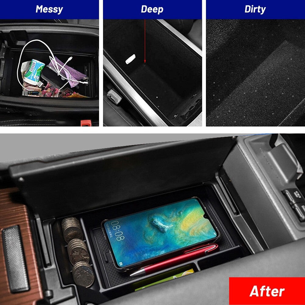 Car Center Console Organizer Tray Storage Insert Box Fit 2021 for Sienna ABS