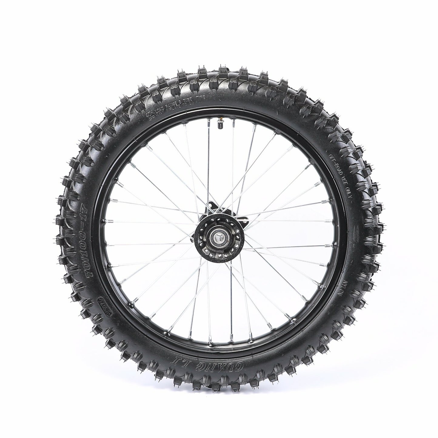 17-inch front wheel 70/100-17 tire and rim assembly for Apollo SSR 125CC YZ85 mountain bike.