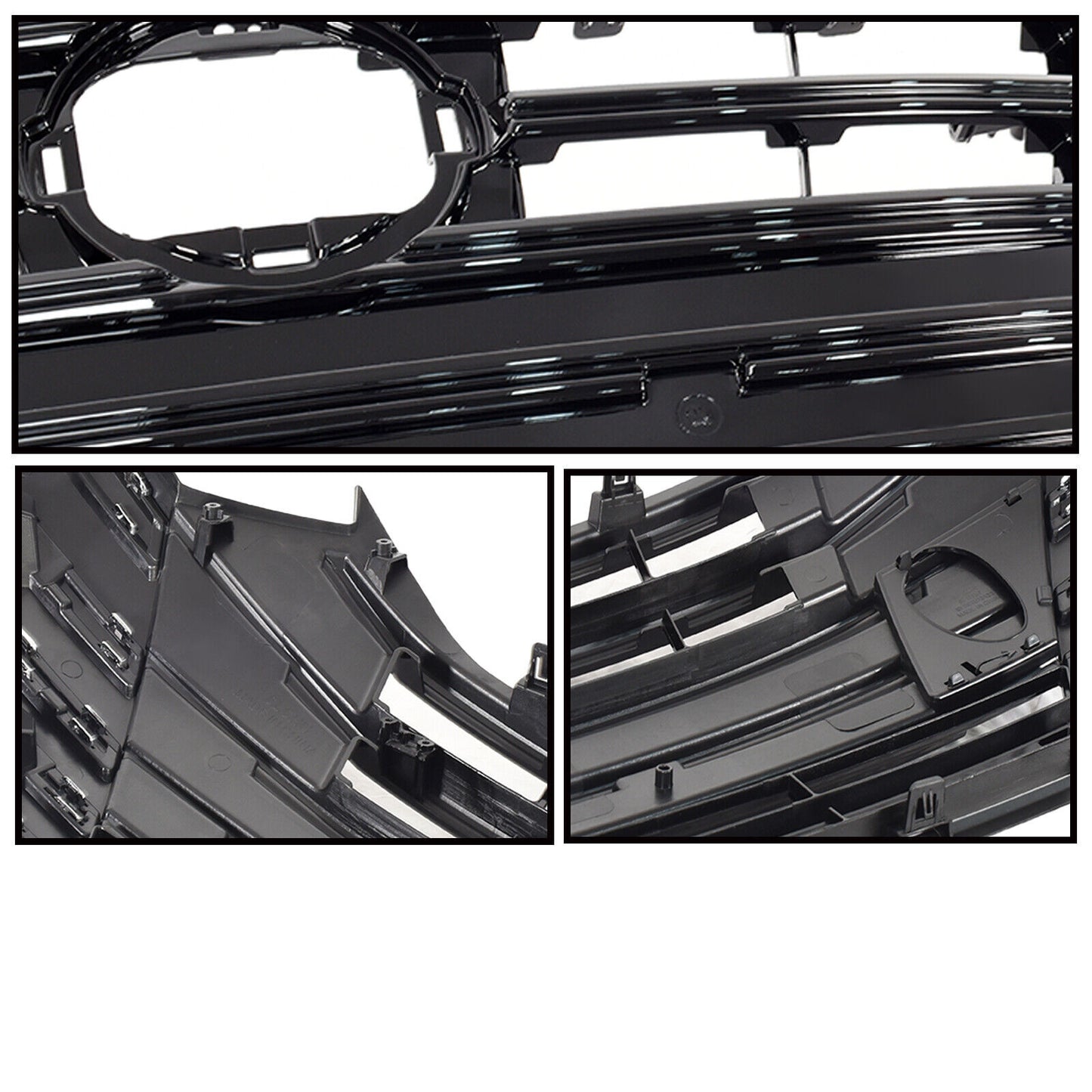 2023 2024 2025 For Versa Front Bumper Grille Assembly Chrome Gloss Black n