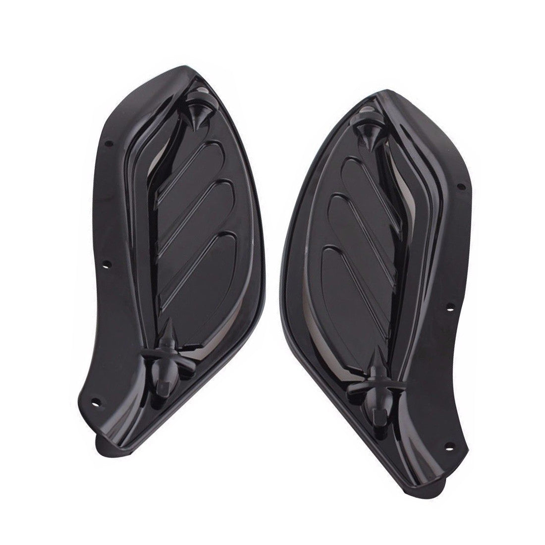 Black Fairing Adjustable Side Wings Air Deflector for Harley Touring 1996-2013 Q