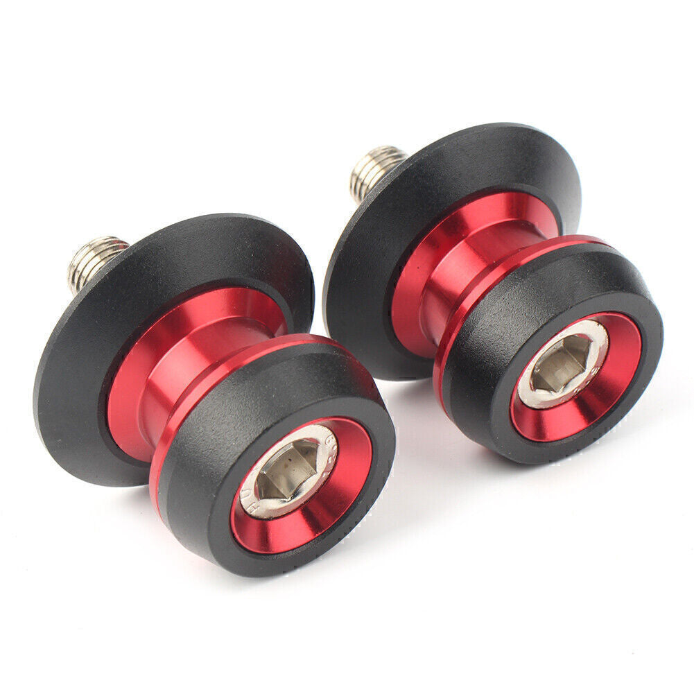 for Yamaha for Honda CBR600 for Kawasaki Z800 RED Swing Arm Spool Stand Screw Slider
