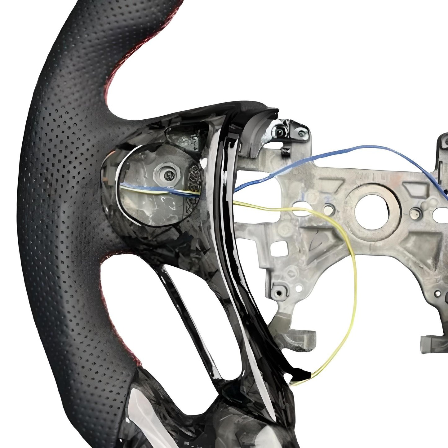 Fits for Honda for Accord 2013-2017 LED Steering Wheel Forged Carbon Fiber Black Leather