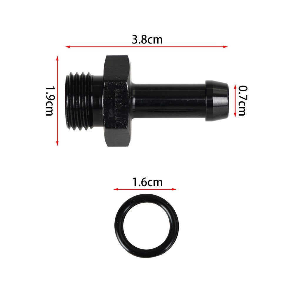 6AN male to 5/16 hose lever accessory 6AN O-ring seal Boss fuel line adapter