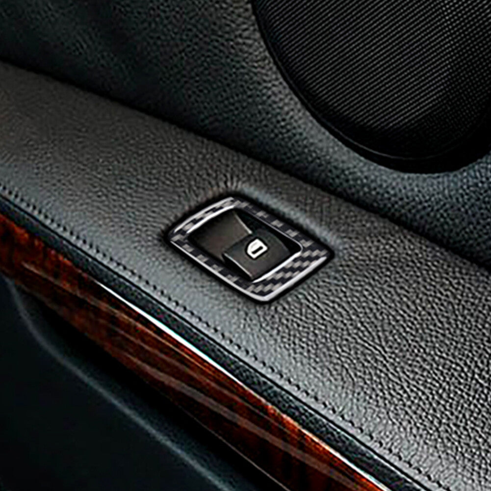 for Mazda MX-5 16-20 Carbon Fiber Interior AC Switch Button Panel Cover Trim Red v