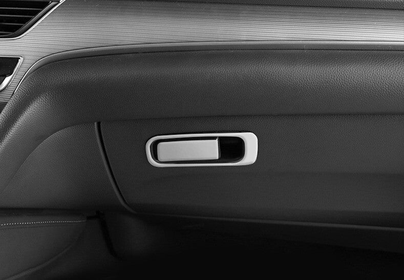 for Co -Pilot Storage Box Handle Sticker Trim for Honda Accord 18-22 Silver Titanium