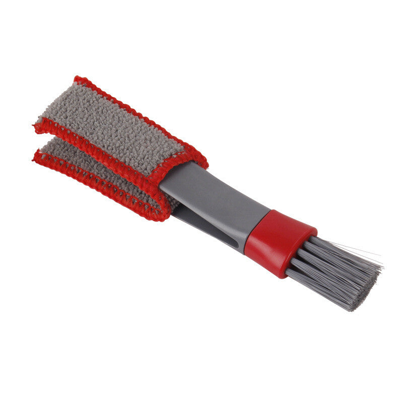 2-Piece Car Air Conditioner Socket Cleaning Tool - Multi-functional Keyboard Gap Dust Brush n
