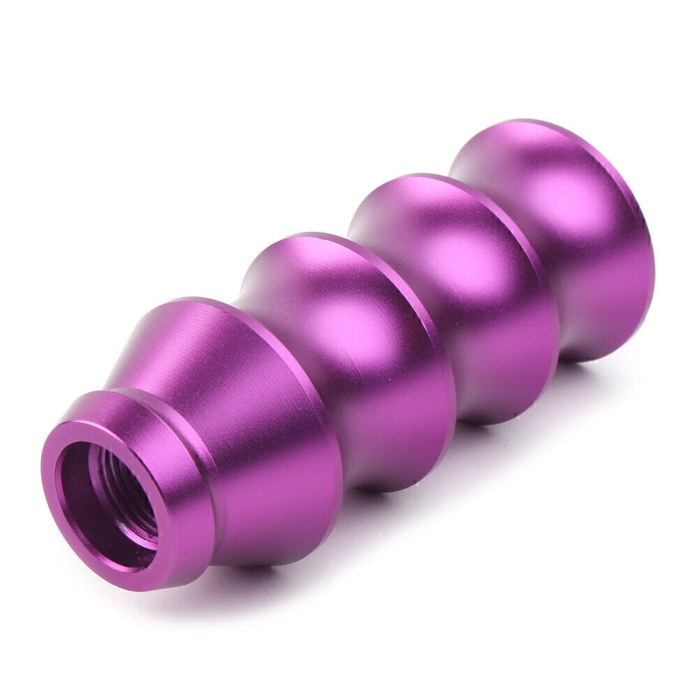 Universal Bambo Style Aluminum Manual Gear Stick Shift Knob Lever Shifter Purple Q