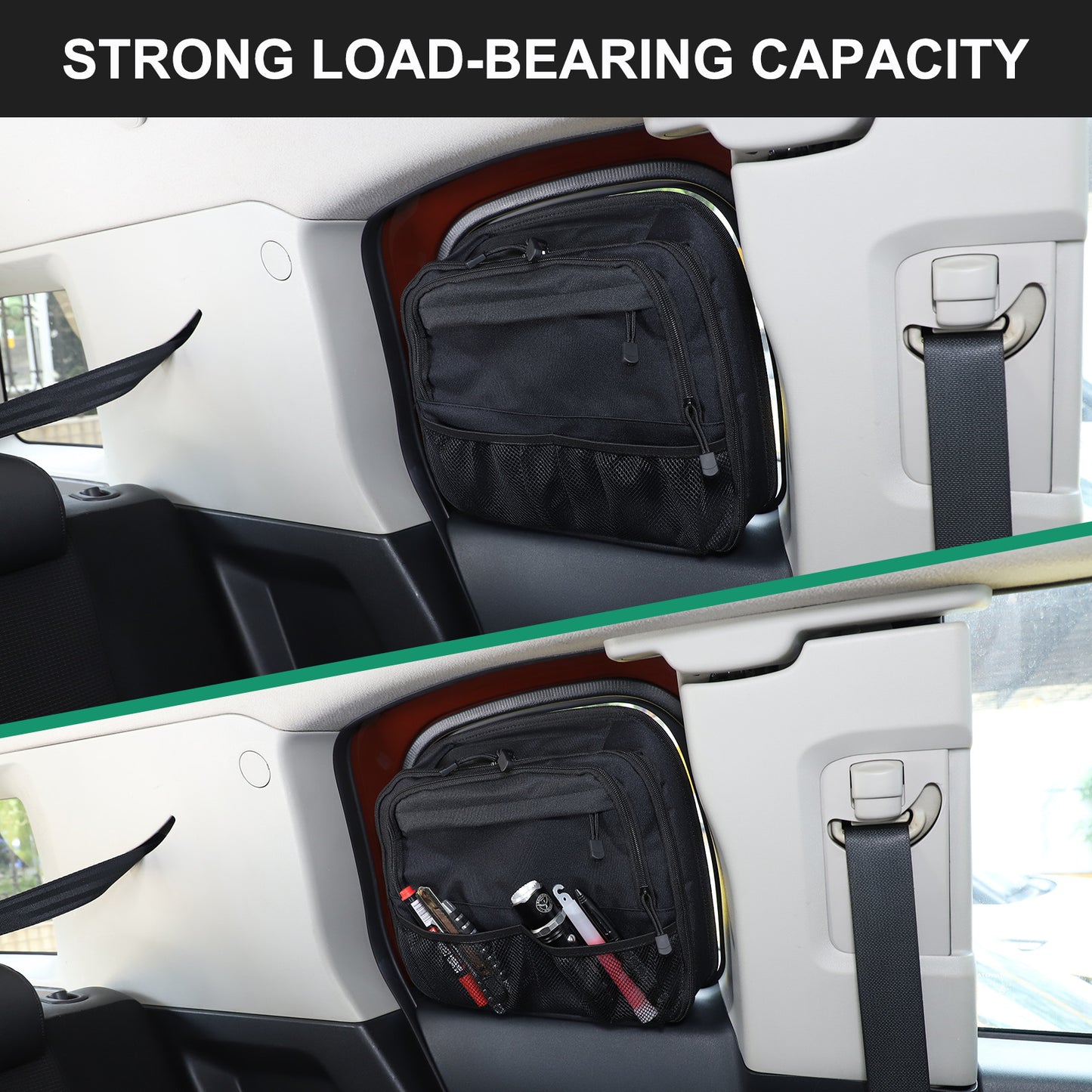 Rear tailgate window multi-functional storage bag for FJ Cruiser 2007-21- n