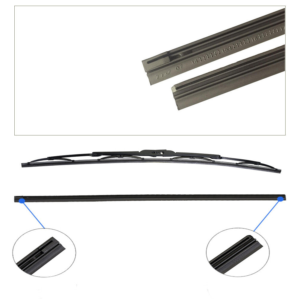 4-Piece Pack of 24-inch Car Frame Windshield Scraper Replacement Strips