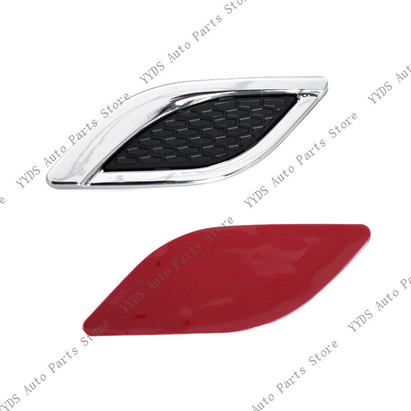 6Pcs Shark Gill Simulation Air Outlet Side Engine Hood Sticker Modified
