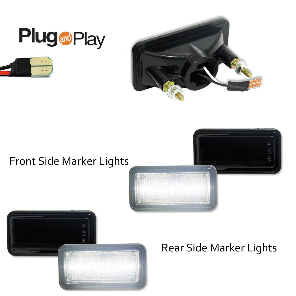 Piece mounted LED side marker light set suitable for 68-69 Camaro II Nova Impala- v