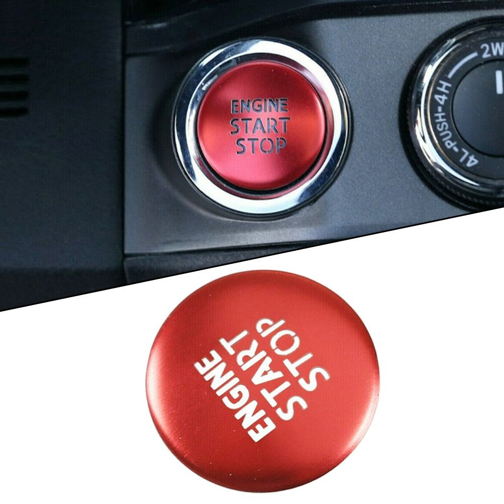 Upgrade Your Car with Red Engine Button Cover for Toyota For Tacoma