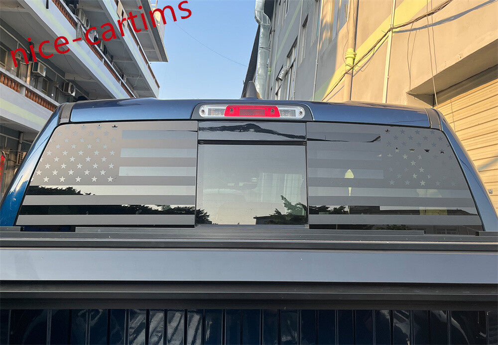 PVC Black Car Rear Window Glass Decal Sticker Cover for Dodge for Ram 1500 2009-2023