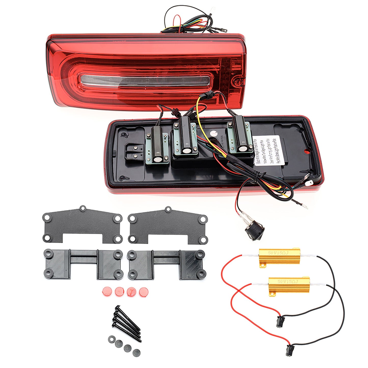 1 x 5.2'' Work Light Bar 120cm Flood Beam Offroad Backup Driving Light Waterproof 3959 B