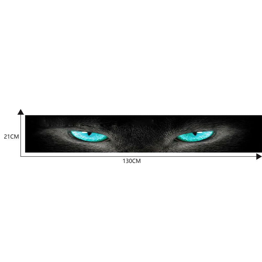Car Front/Rear Windshield Sticker Sunshade Decal 3D Blue Eyes Shadow Graphics