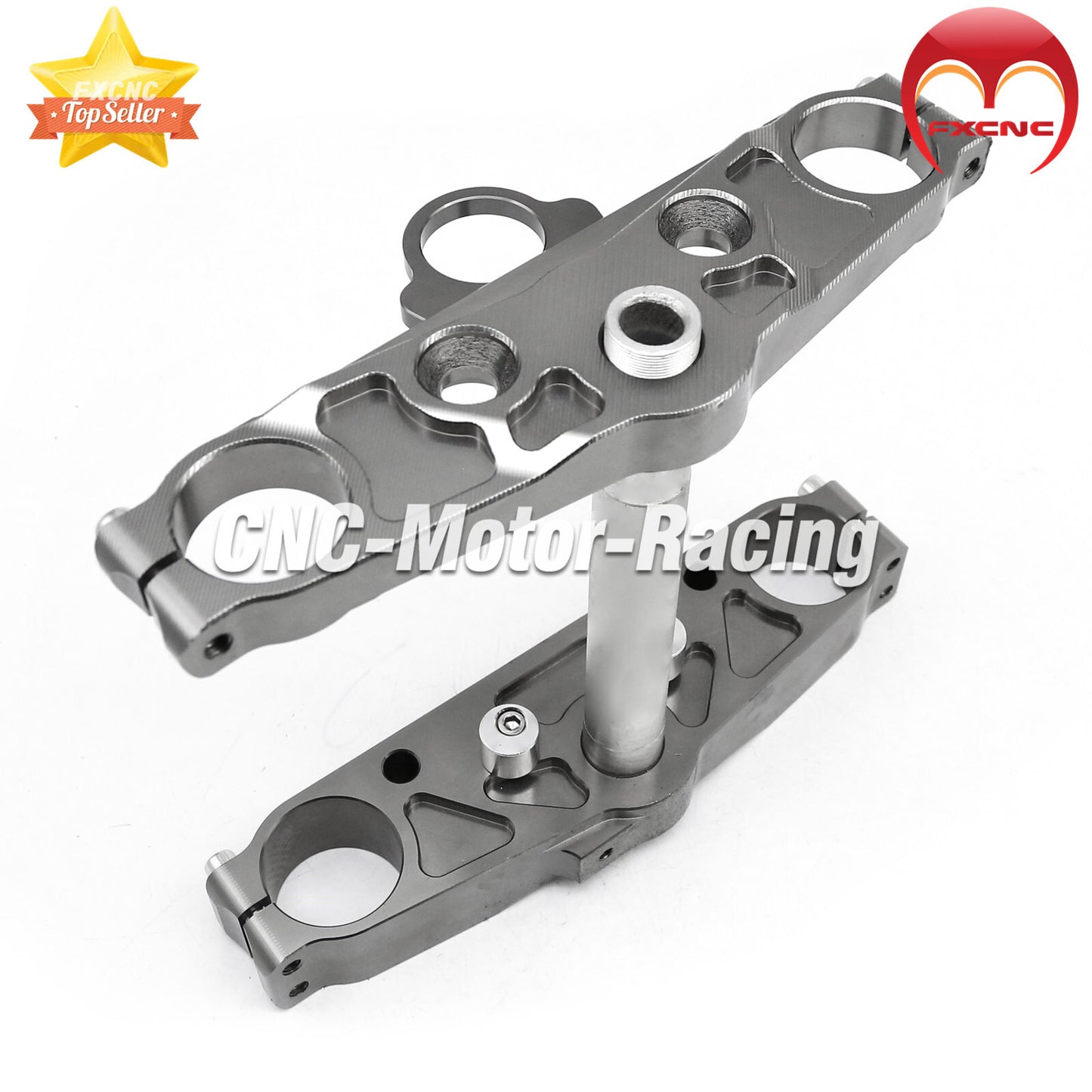 Motorcycle CNC three-bar clamp (upper and lower parts) suitable for Honda Grom MSX125 2013-2015