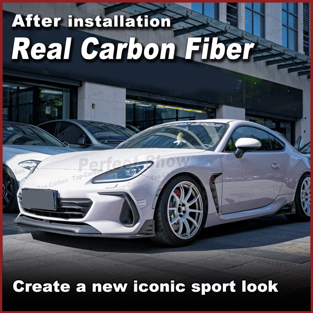 Fit for Subaru BRZ Coupe 2022-2023 REAL Carbon Front Bumper Lip Spoiler Splitter