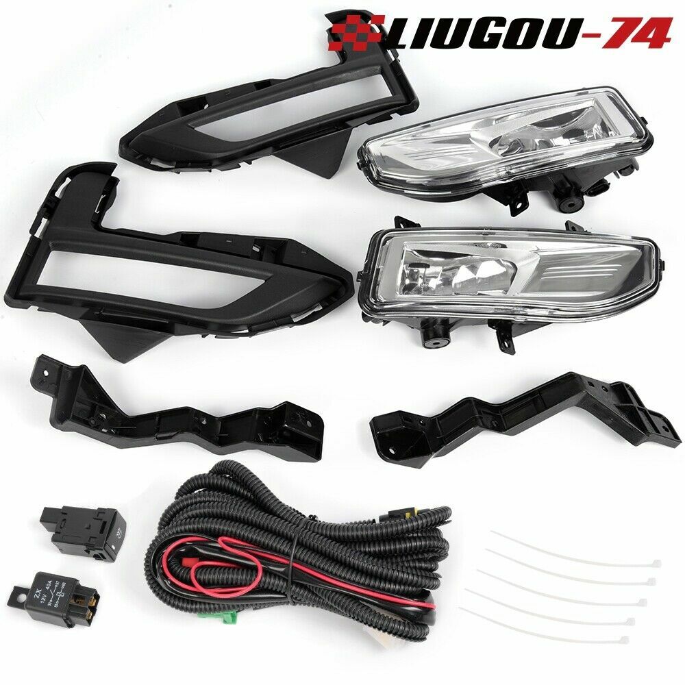 Transparent lens fog light with frame + wire + switch for ROGUE 17-18 S SL SV- v
