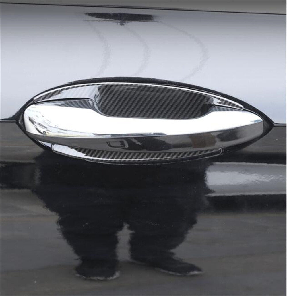 4¡Á Carbon ABS Side Door Handle Bowl Cover for Benz BCE ML GL GLK GLE GLS Class