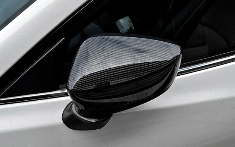 for Mazda 6 Atenza 2018-2019 Carbon Fiber ABS Side Mirror Molding Cover Trim New