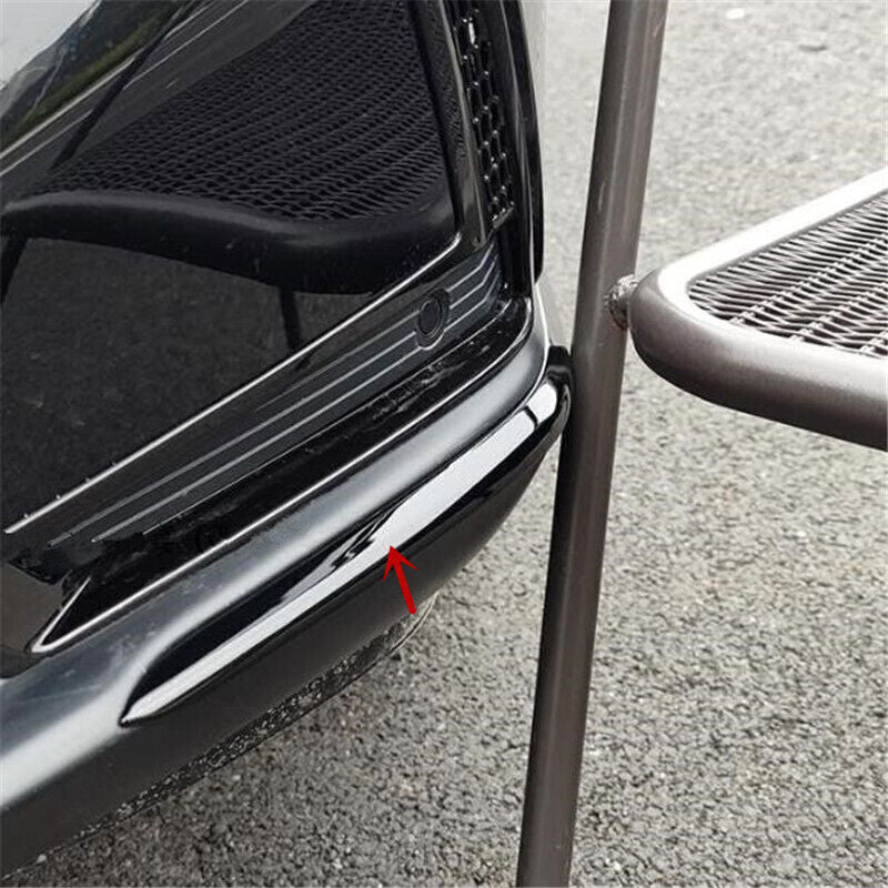 2P Gloss Black Look Front Bumper Corner Protector Cover for Honda CR-V CRV 23-24